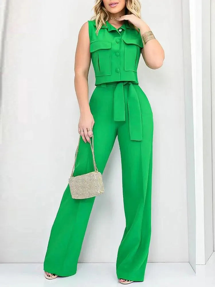Emma | Elegante Casual Jumpsuit met Strikceintuur 3
