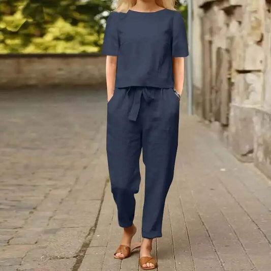 Emma | Casual Chic Jumpsuit van Polyester en Katoen 1