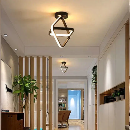Orbiloop LED Plafondlamp – Moderne Plafondverlichting met Abstracte Dubbele Ring