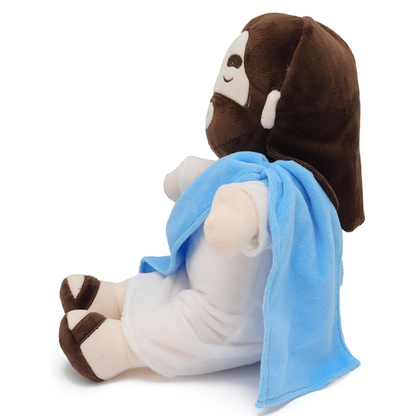 Jesus knuffel met ademend effect – Religieus knuffelspeeltje voor kinderen en rustmomenten