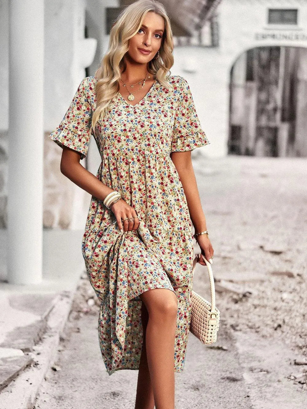 Emma | Elegante Korte Mouwen Zomerjurk 7