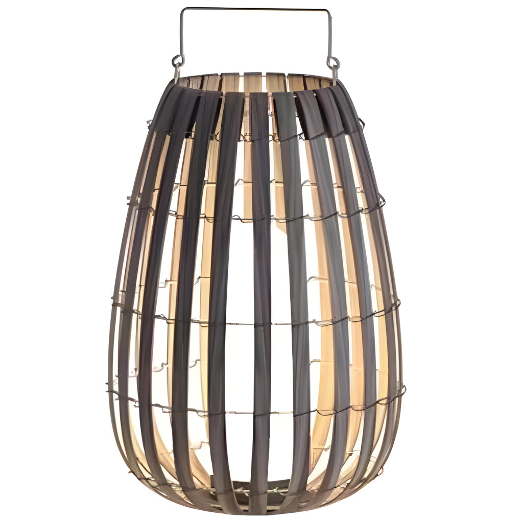 Liora Buitenlantaarn – Handgemaakte Rotan-Style Tuinlamp met Warm LED Licht