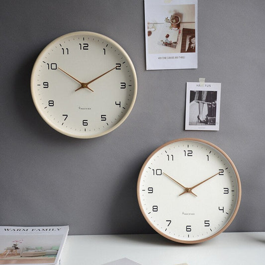 Wandklok hout – Scandinavisch minimalistisch design, stilvol en geruisloos