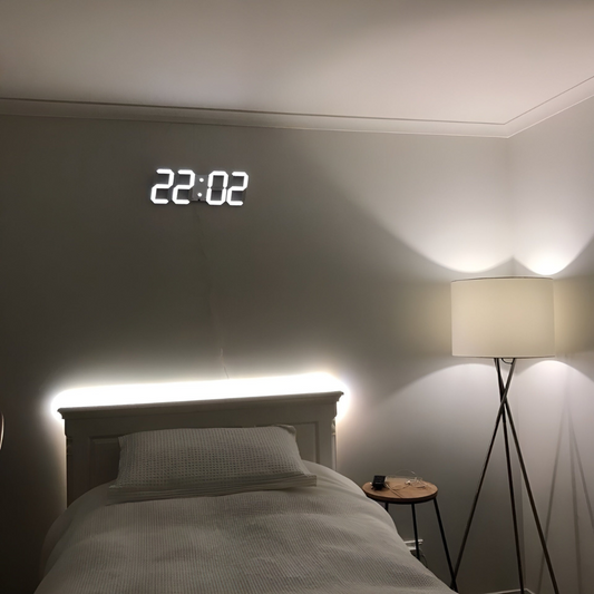 Nyvox - Moderne 3D LED Digitale Wandklok