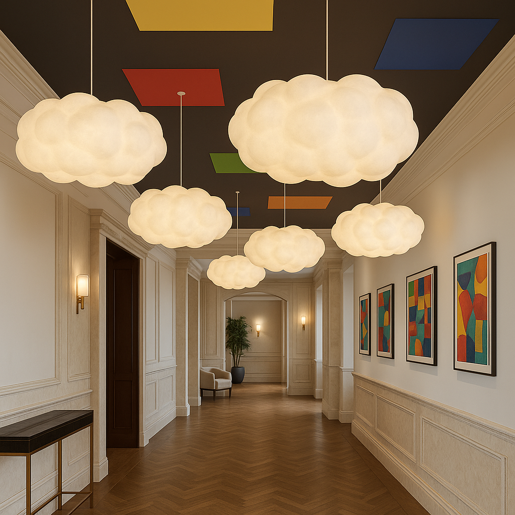 Wolken Hanglamp LED Design - Moderne Plafondlamp voor Eetkamer