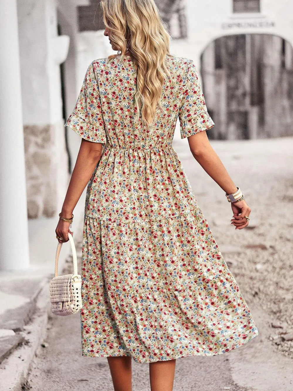 Emma | Elegante Korte Mouwen Zomerjurk 6