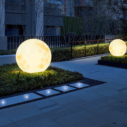 Seléna LED Tuinlamp – Sfeervolle Maanvormige Bollenlamp voor Buiten