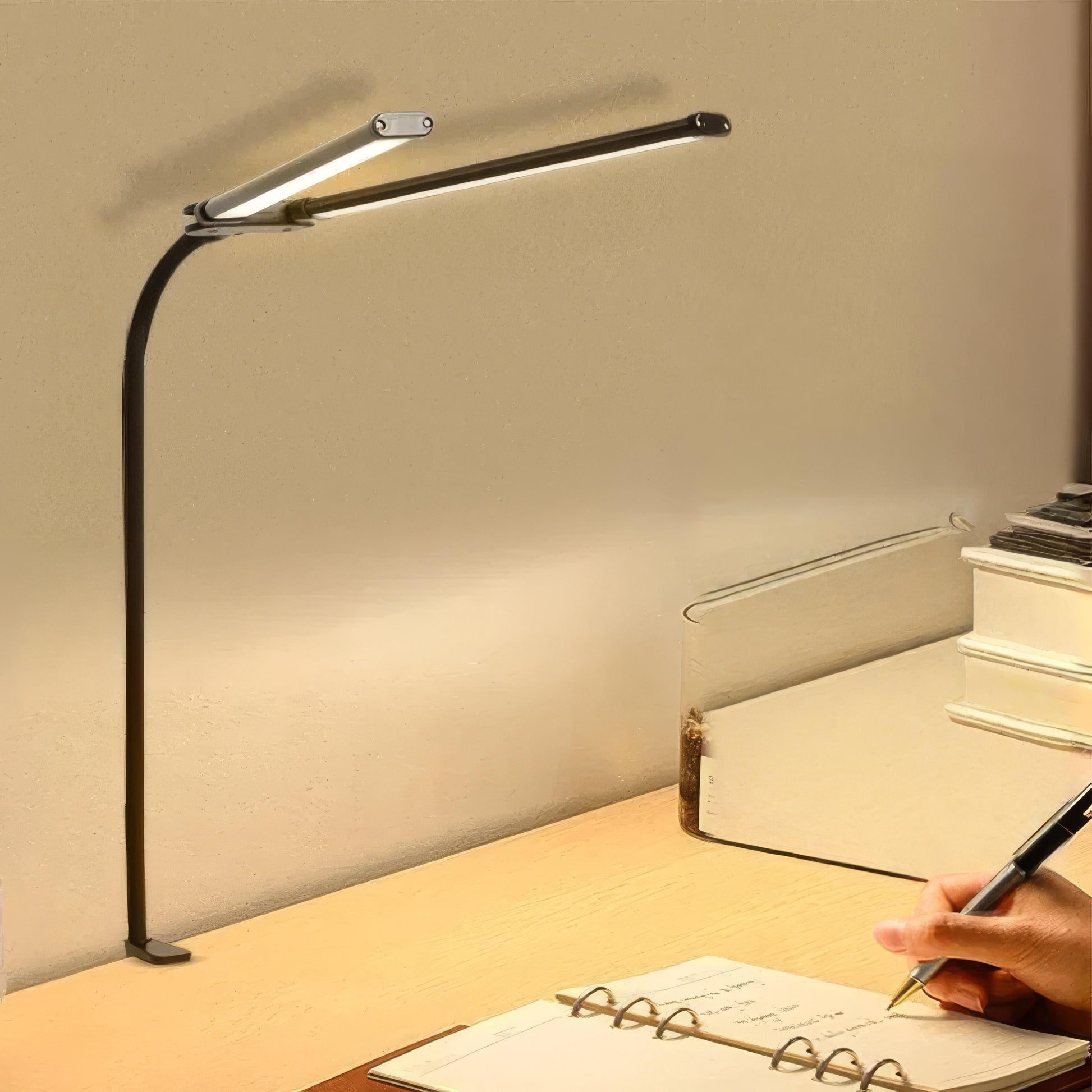 Luminara | Elegant Adjustable Dual-Head LED Desk Lamp 5