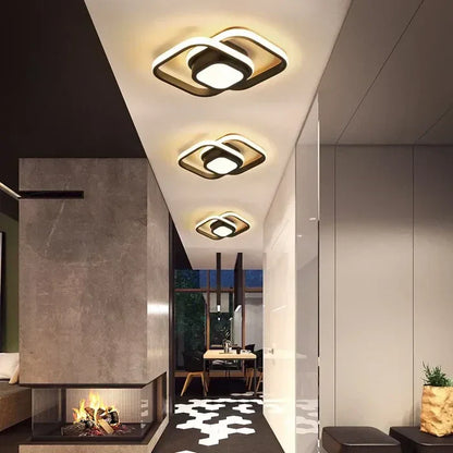 Orbiloop LED Plafondlamp – Moderne Plafondverlichting met Abstracte Dubbele Ring