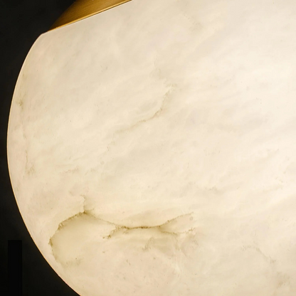 Gouden Alabaster Hanglamp – Luxe Marmeren Look | Sfeervolle Designverlichting