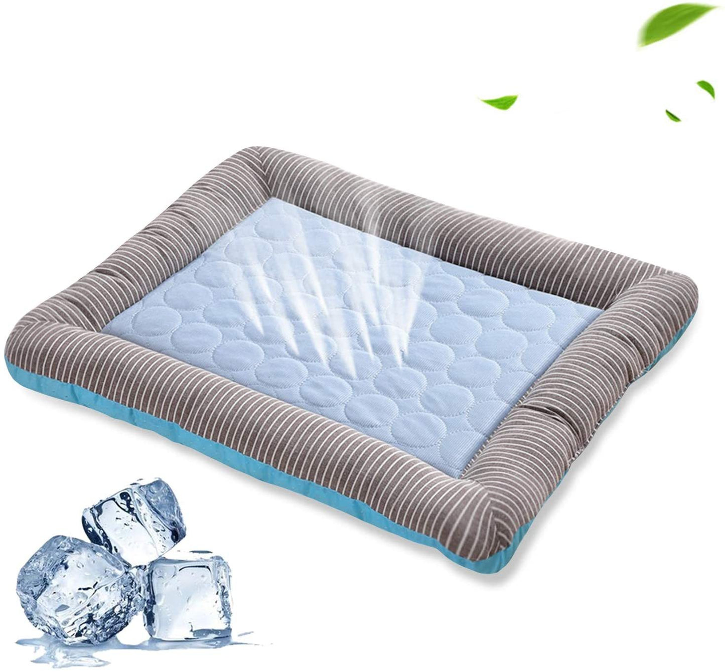Verkoelende Huisdiermat voor Hond of Kat – Zomer Koelmat van Ice Silk in Blauw of Roze