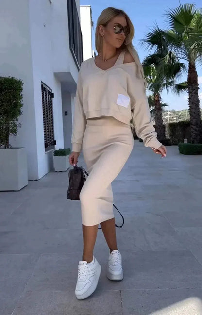 Emma | Stijlvolle Dames Sweater en Rok Set 4