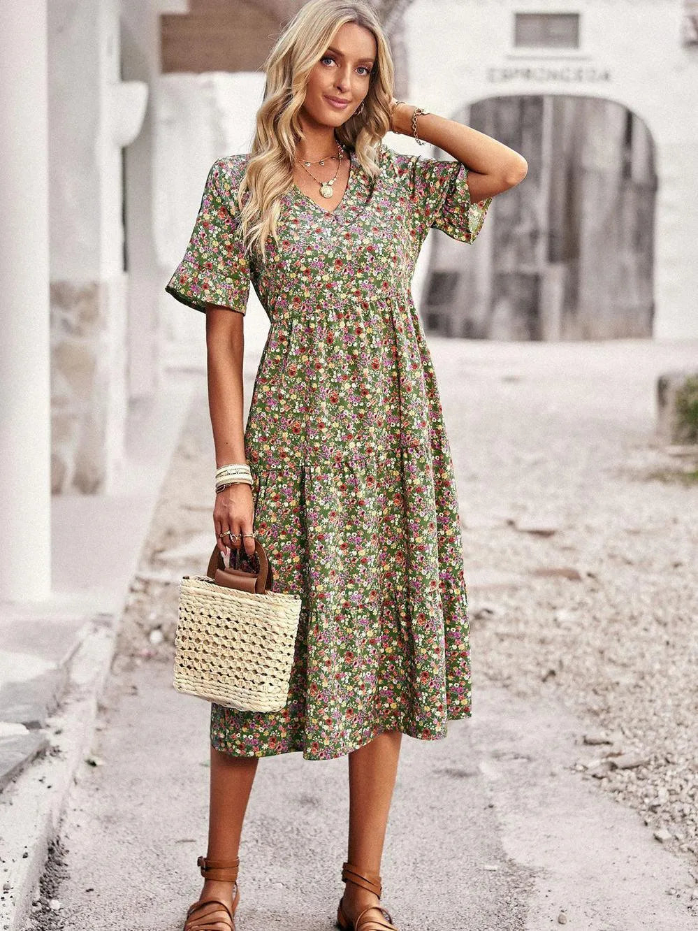 Emma | Elegante Korte Mouwen Zomerjurk 4