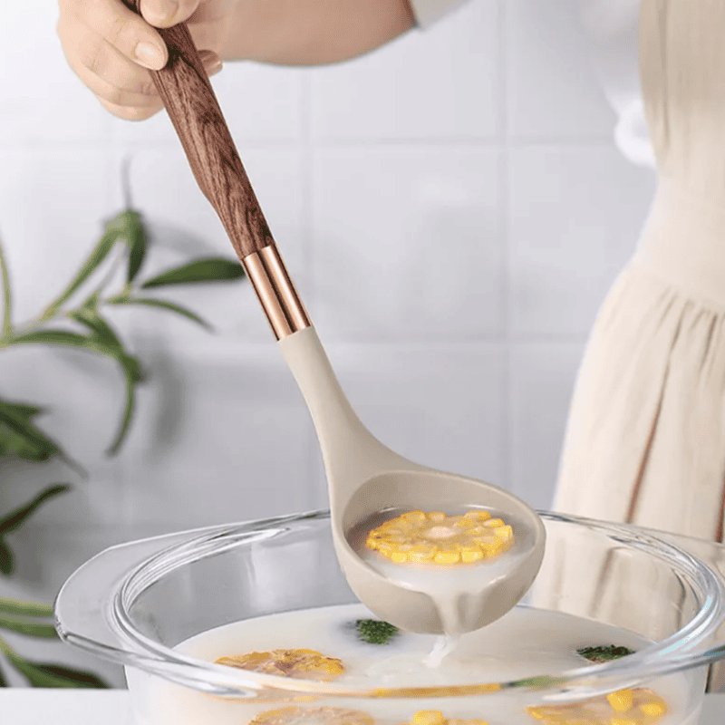 Silikonen keukengerei set 10-delig – Hittebestendig, Duurzaam & Luxe Ontwerp