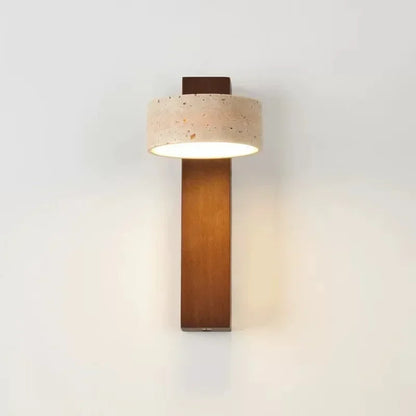 Cemento Luxe Wandlamp – Robuuste Elegantie met Cement en Hout