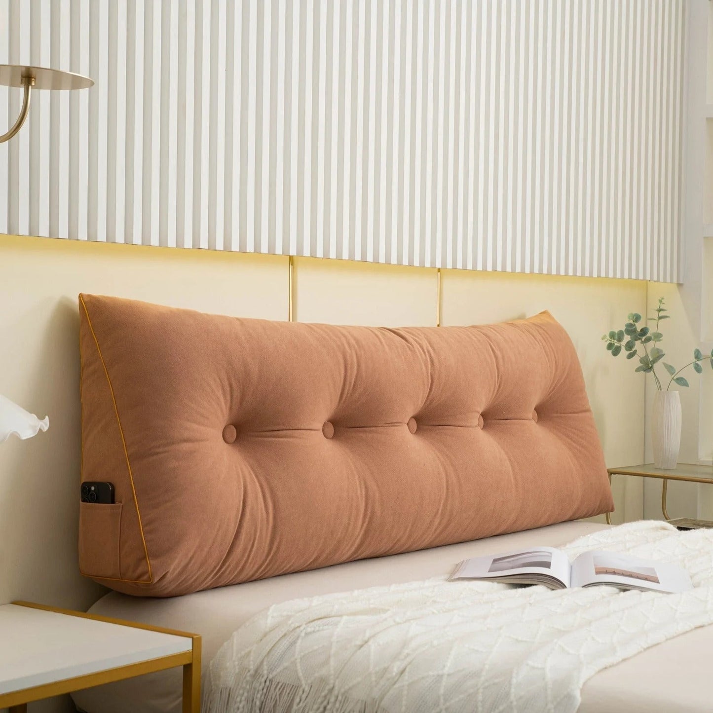 Rugkussen in Wigvorm – Comfortabele Steun voor Slaapkamer & Woonkamer