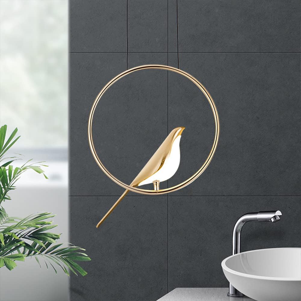 Elavira LED Hanglamp – Kunstzinnig Design met Vogelvorm en Ringstructuur