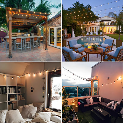Outdoor LED Lichtketting 10 Meter – Waterdicht, Verbindbaar & Energiezuinig voor Tuin, Feest & Veranda