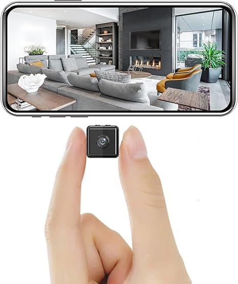 Draadloze Mini Beveiligingscamera – 1080P HD Camera met App-bediening, Lange Batterijduur & Weerbestendig Design | Voor Binnen & Buiten Gebruik