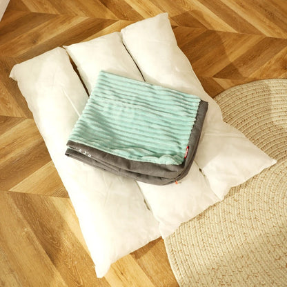 Hondenbed – Orthopedisch winterbed met afneembare hoes, grijs of lichtgroen, M-XL