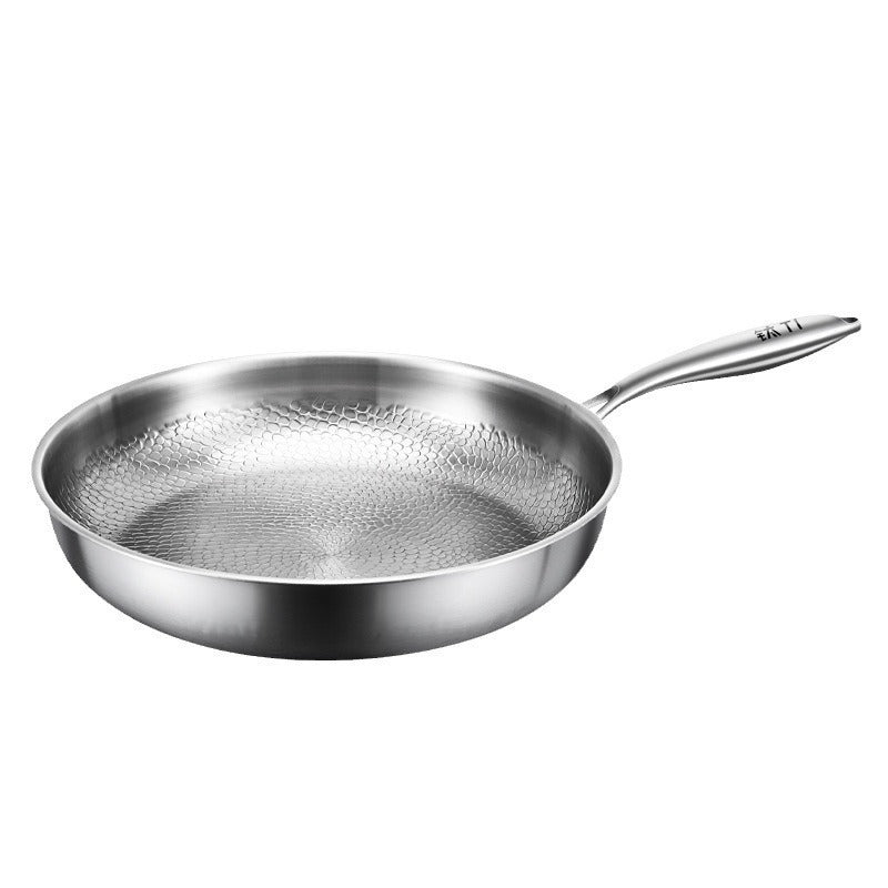 Pure Titanium Koekenpan Zonder Coating – PFAS-vrij, Krasbestendig & Inductiegeschikt | Verkrijgbaar in 26cm, 28cm & 30cm