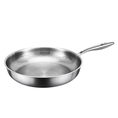 Pure Titanium Koekenpan Zonder Coating – PFAS-vrij, Krasbestendig & Inductiegeschikt | Verkrijgbaar in 26cm, 28cm & 30cm
