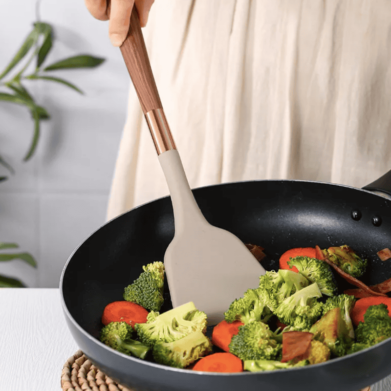 Silikonen keukengerei set 10-delig – Hittebestendig, Duurzaam & Luxe Ontwerp