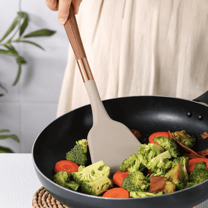 Silikonen keukengerei set 10-delig – Hittebestendig, Duurzaam & Luxe Ontwerp