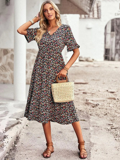 Emma | Elegante Korte Mouwen Zomerjurk 2
