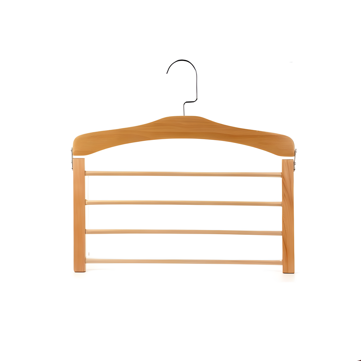 Kleerhanger – Massief Hout met Metalen Details