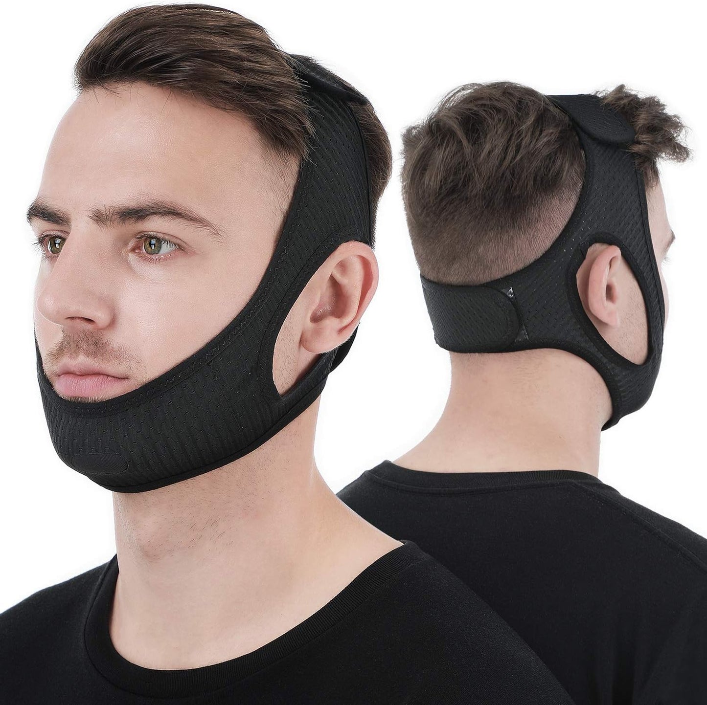 Anti-snurk kinband voor slaapapneu – Verstelbaar en wasbaar voor beter slapen zonder mondademhaling