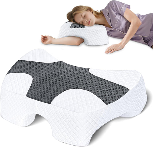 Zijslaperkussen met Armsteun – Ergonomisch Ontwerp & Comfort in Elke Houding