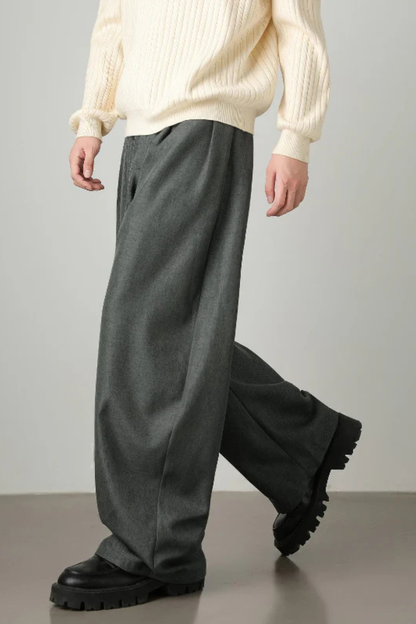 Hoge taille pantalon met riem – Sterk en stijlvol silhouet