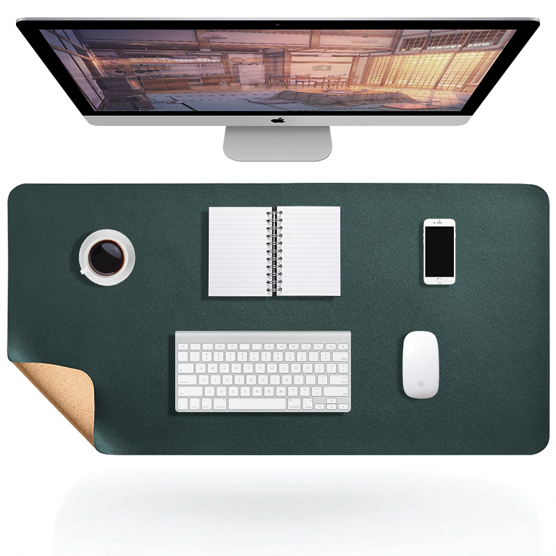 Luxe PU-Leder | Stijlvolle Waterdichte Bureau Onderlegger 12