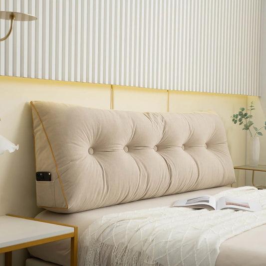 Rugkussen in Wigvorm – Comfortabele Steun voor Slaapkamer & Woonkamer