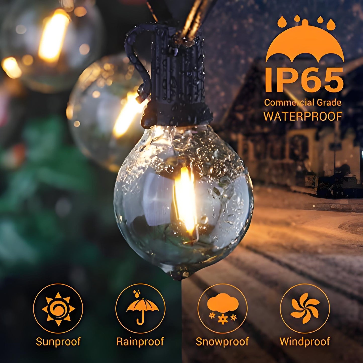 Outdoor LED Lichtketting 10 Meter – Waterdicht, Verbindbaar & Energiezuinig voor Tuin, Feest & Veranda