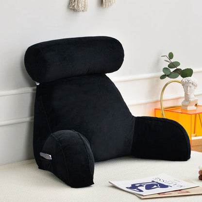 Rugkussen met Armleuningen – Comfortabel Lees- & Relaxkussen met Hoofdsteun