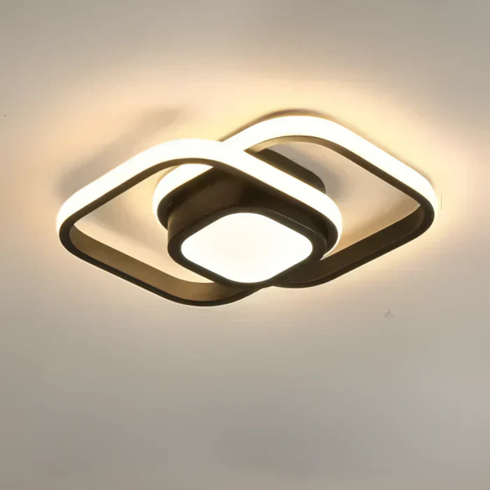 Orbiloop LED Plafondlamp – Moderne Plafondverlichting met Abstracte Dubbele Ring