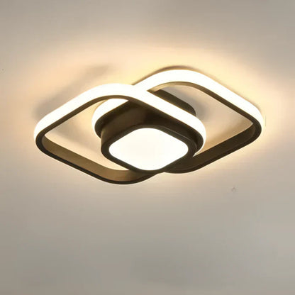 Orbiloop LED Plafondlamp – Moderne Plafondverlichting met Abstracte Dubbele Ring