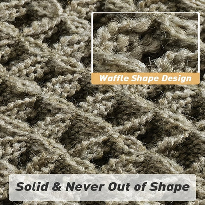 Badmat met wafelstructuur en franjes – Ultra absorberend, anti-slip en stijlvol design