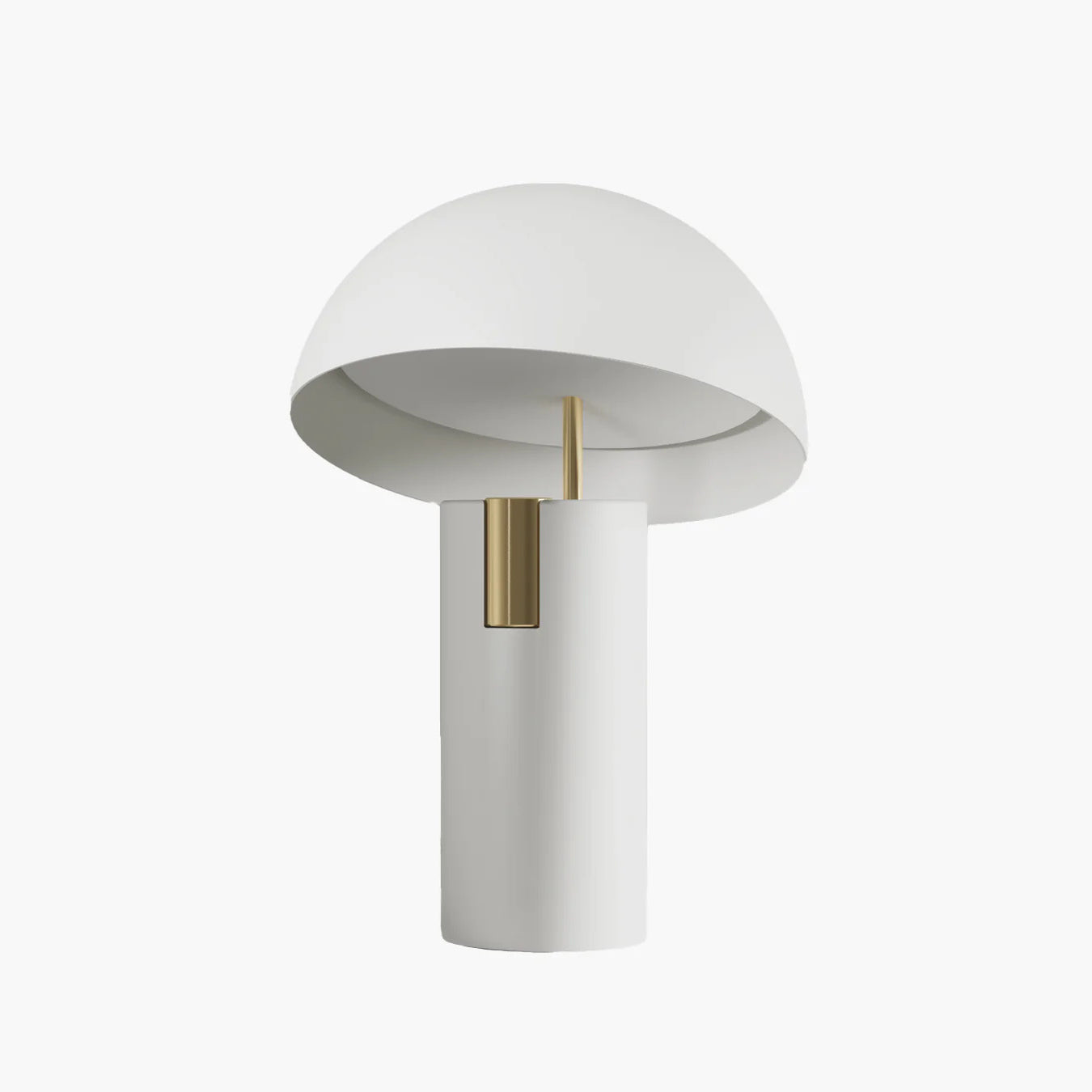Virella Design Tafellamp – Paddenstoelvormige Lamp in Goud & Wit