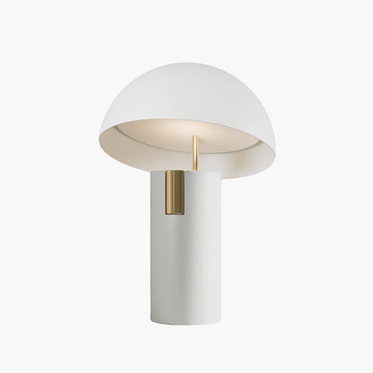 Virella Design Tafellamp – Paddenstoelvormige Lamp in Goud & Wit