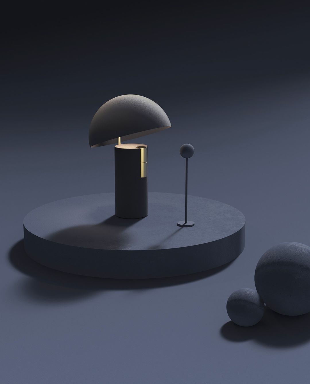 Virella Design Tafellamp – Paddenstoelvormige Lamp in Goud & Wit