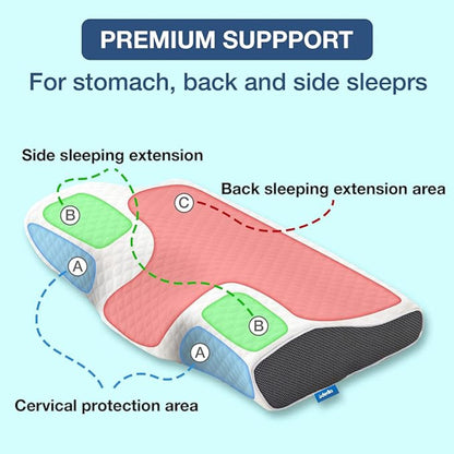 BreatheEase™ Orthopedisch Anti-Snurk Kussen - Ergonomisch Gel Memory Foam