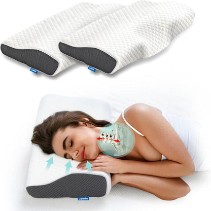 BreatheEase™ Orthopedisch Anti-Snurk Kussen - Ergonomisch Gel Memory Foam