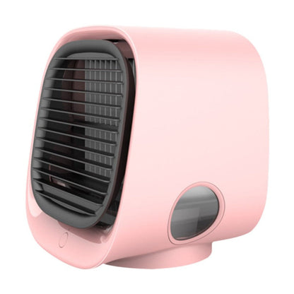 2-in-1 Luchtkoeler en Luchtbevochtiger - USB Desktop Ventilator met LED Verlichting en Automatische Uitschakeling