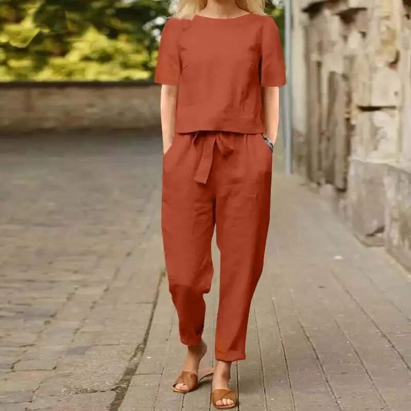Emma | Casual Chic Jumpsuit van Polyester en Katoen 3