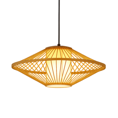 Japanse Bamboe Hanglamp Design - Sfeervolle Verlichting voor Keuken