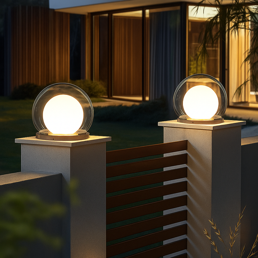 Solar Maanlamp Tuinverlichting - Sfeervolle LED-Sokkel voor Buiten