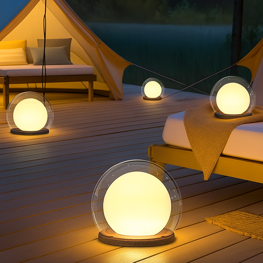 Solar Maanlamp Tuinverlichting - Sfeervolle LED-Sokkel voor Buiten